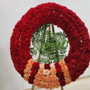 Corona Funeraria Básica de Clavel